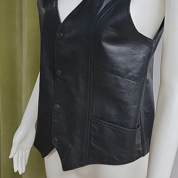 VETO Canada 100% Leather Button Snap Down Vest - Picture 4 of 11